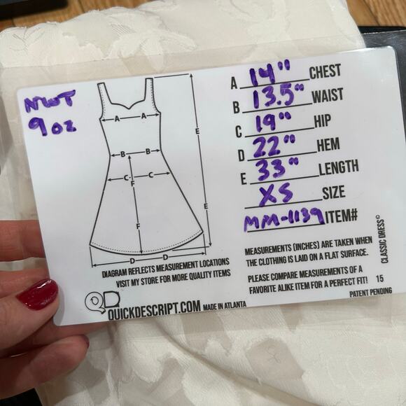 Koko + Mason Minidress Ivory Floral Jacquard Bubble Hem NWT $120 Size XS 0 - Picture 12 of 12